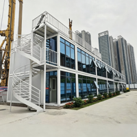Maison préfabriquée en conteneur portable, assemblage rapide, bâtiment modulaire pour bureau de chantier et logements