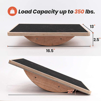 Planche d'équilibre en bois à bascule pour exercices intérieurs des jambes et du corps, planche de yoga antidérapante, design portable, écologique