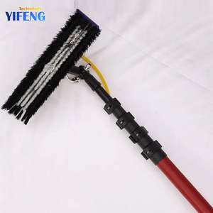 Brosse de nettoyage pour panneaux solaires, longueur 3/5/7 m, kit de nettoyage pour tracteur, double tête multifonctionnelle, fabrication - Product Image 1