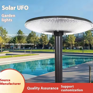 Lampadaire Solaire LED Intégré avec Capteur, Design Soucoupe Volante UFO, Étanche IP67 en ABS <span class=keywords><strong>pour</strong></span> Jardin, Villa, Communauté et Route - Product Image 6