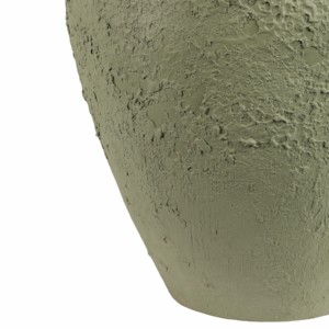 Vaso da terra moderno in ceramica verde con anelli in legno per l'arredamento del soggiorno - Product Image 5