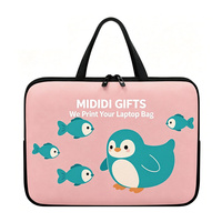 Sac pour ordinateur portable personnalisé avec poignée, sac pour ordinateur portable en néoprène, housse souple, étui de protection, sac de transport avec fermeture éclair