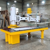 Machine de polissage automatique manuelle pour granit, marbre et pierre, avec levage et abaissement, pour dalles de différentes épaisseurs et pierres tombales