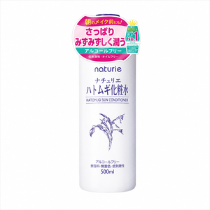 Après-shampoing bio Naturie Hatomugi 500ml |   Tonique hydratant original japonais aux graines de Coix pour le visage et le corps |   Hydratation profonde - Product Image 1