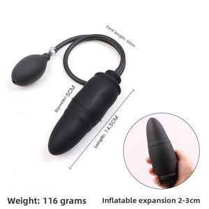 Fabriekslevering Siliconen Anale Plug Opgeblazen Butt Uitbreidbare Dilator Met Lucht Gevulde Grote Pomp Dildo Seksspeeltjes Voor Vrouwen Mannen Homo 'S - Product Image 6