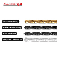 SUBORUI 246pc HSS titane Brocas métal torsion maçonnerie bois tournevis Combo combinaison forets ensemble pour le travail du bois en métal