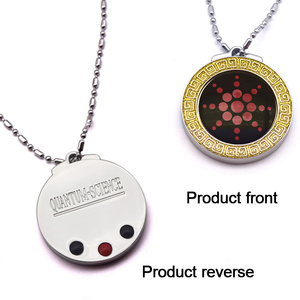 Tecnologia giapponese 2025 ioni negativi a punto zero positivo pietra lavica lontano infrarosso scalare germanio Bio ciondolo di energia quantistica - Product Image 6