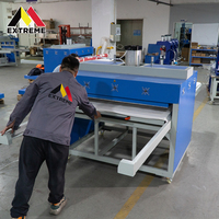 Imprimante à plat pour sublimation de skateboard grand format 100x120 double face, nouvelle presse à chaud pneumatique