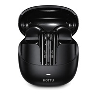 Écouteurs sans fil Bluetooth 5.4, étanches IPX4, haut-parleur 13 mm, autonomie 25H, Type-C TS07 Noir pour téléphone et tablette
