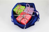 Sac à jouets de Noël en velours rouge avec cordon de serrage, taille 1 couleur