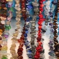 Perles Irrégulières en Éclats Libres, Gravier de Pierre Naturelle, Cristal de Quartz, Agate, Corail, Turquoise pour Fabrication de Bijoux Collier DIY