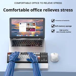 Kit de nettoyage de bureau multifonctionnel 22-en-1 populaire avec repose-poignet pour clavier en cuir et éponge, et ensemble d'outils en plastique durable - Product Image 3
