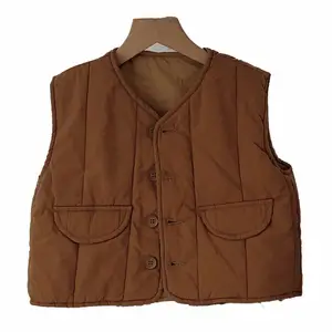 1-6 Năm Tuổi Mùa Đông Quần Áo Cho Trẻ Em Độn Bé Trai Vest Trẻ Em Của Gilet