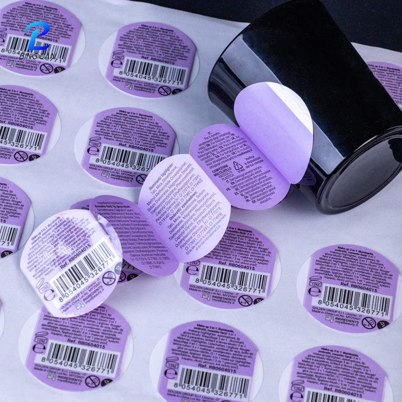 Sticker Labels Custom Waterproof Adhesive High Adhesion For Supermarket Food Daily Product Packaging Labeling