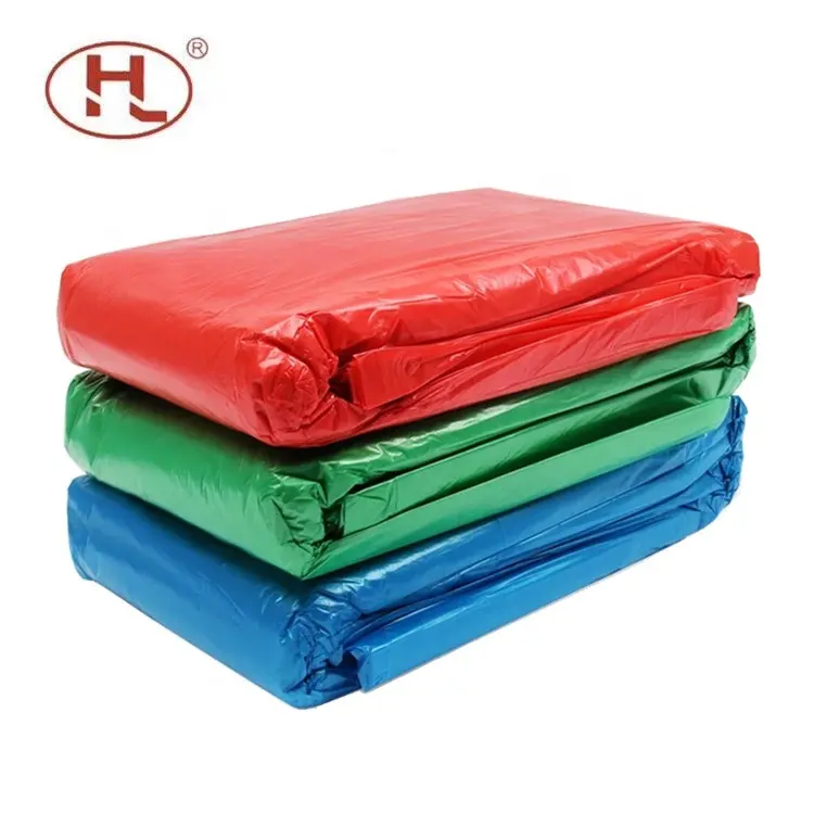 Red Blue Yellow Green Wholesale Heavy Duty Strong Manufacturer Plastic Trash Garbage Bags