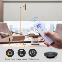 Stores à rouleaux électriques numériques doubles motorisés, stores intelligents avec commande Wi-Fi pour hôtels et bureaux