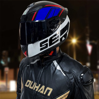 Casque de moto intégral ACE, neuf, directement de l'usine, ABS, fermeture rapide, certification 3C, doublure EPS multi-densités, utilisation toutes saisons 1