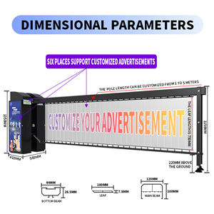 XGY ana kapı araba Driveway Acces uzaktan kumanda ağır 4.5m çit Boom park sistemi için reklam bariyer kapısı - Product Image 4