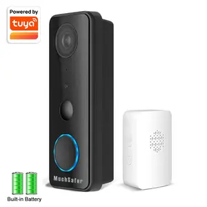 Akıllı ev Alexa 1080P Tuya akıllı halka kapı zili kablosuz kamera 2MP WiFi Bluetooth Video pil kapı zili