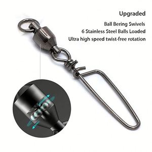 Рыболовный Поворотный соединитель из нержавеющей стали - Product Image 4