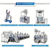 Nouvelle ligne de production d'émulsification pour crèmes et lotions corporelles, avec mélangeur sous vide en acier inoxydable pour crèmes, shampoings, onguents et lotions