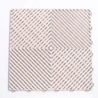 Dalles de sol de garage en PVC ventilées antidérapantes, surface unie, système d'assemblage par clic, utilisation intérieure, modèle 3D moderne, garantie 5 ans