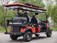 Voiturette de golf électrique 6 places certifiée CE/EEC, en acier, 4x4, bus de tourisme, prix compétitifs, expérience spectaculaire