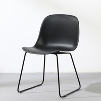 Chaise de salle à manger minimaliste moderne, chaise à dossier, chaise de restaurant, chaise de maquillage, chaise en plastique, chaise de négociation