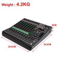 Depusheng G80 Table de mixage audio numérique professionnelle 8 canaux Console de mixage DJ