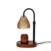 Chauffe-cire électrique personnalisable en couleur, lampe chauffe-bougie moderne avec minuterie pour la maison et le bureau