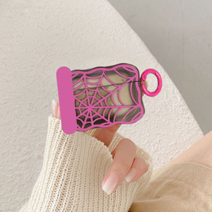 เคสลายใยแมงมุมสีชมพูน่ารักสำหรับ airpods 4/Pro/1/2/3 TPU แบบนิ่มฝาครอบกันกระแทกสำหรับผู้ชายและผู้หญิง - Product Image 1