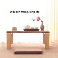 Chine Fabrication professionnelle Table basse pliable en bambou Tatami Table basse japonaise au sol Petite table basse