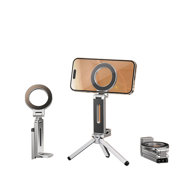 E01S Innovative Tripod Phone Holder Adjustable Tripod Stand Universal 360 Rotating Car Mobile Phone Holder logo Custom