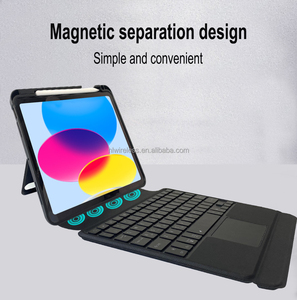 Ốp Chia Cho iPad Air Thế Hệ Thứ 5 2022 2020 Với Bàn Phím Không Dây Từ Tính Trackpad Logo Ngôn Ngữ Tùy Chỉnh Đèn Nền RGB - Product Image 2