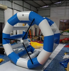 Rodillo de <span class=keywords><strong>rueda</strong></span> caliente inflable de grado comercial, ruedas rodantes de agua inflables flotantes, rodillo para caminar sobre el agua - Product Image 6