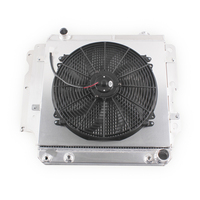 S-0135 Nouveau radiateur en aluminium à 3 rangées avec ventilateur et capuchon pour Jeep Wrangler YJ TJ 1987-2006 pour moteur Chevy Mopar V8