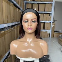 Promotion Perruques de cheveux vietnamiens 12A, Perruques Bob ultra-lisses, 10 pouces, Noir naturel, 100% cheveux humains, Vente en gros directe usine