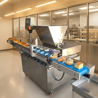 Machine à pâtisserie multifonctionnelle pour cupcakes, snacks, pain et toasts - Contrôle tactile, injecteur de garniture, machine à garnir de chocolat et de confiture