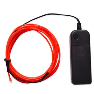 Flexible Neon Cold Car Vehicle Light Glow ELとWire 12V Inverter