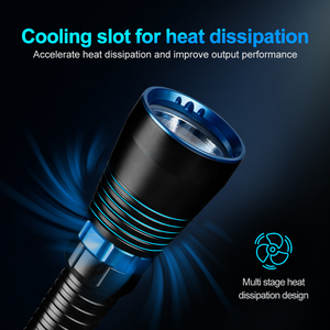 Siêu sáng XHP70 LED 7 hạt xoay chuyển pin dung lượng lớn IP68 cho các hoạt động dưới nước sâu đêm sử dụng lặn đèn pin - Product Image 6