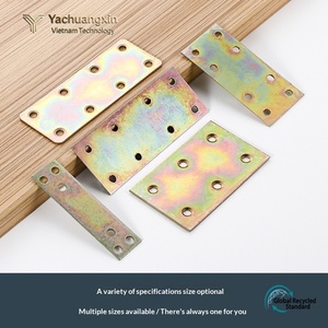 Outils de quincaillerie : Connecteur en L en fer zingué, forme plate, pour la construction - Product Image 5