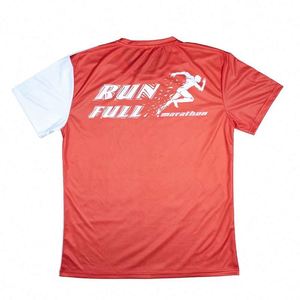 Camisetas Deportivas Lisas con Cuello Redondo para Maratón de Secado Rápido, 100% Poliéster, Sublimadas, al por Mayor - Product Image 5