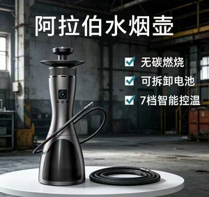 Chicha Électrique Rechargeable Moderne Portable Vaporisateur de Shisha Finition Laquée Corps en Plastique Utilisation en Voyage - Product Image 3