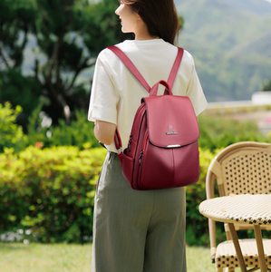 Nouveau <span class=keywords><strong>sac</strong></span> à <span class=keywords><strong>dos</strong></span> polyvalent en cuir souple pour femme, léger, décontracté, à bandoulière unique, pour voyage et extérieur, avec fermeture éclair, en polyester, <span class=keywords><strong>mini</strong></span> - Product Image 6