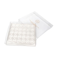Boîtes cadeaux d'emballage en plastique transparent de 30 bonbons au chocolat et à la truffe personnalisées de luxe avec plateau blister inséré