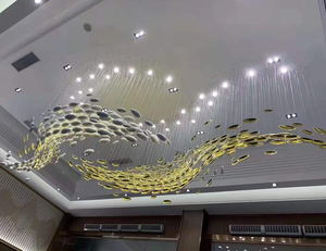 Personalizzabile di lusso nordico Design moderno LED <span class=keywords><strong>lampadario</strong></span> luce <span class=keywords><strong>per</strong></span> alberghi ristoranti sale banchetto soggiorno arredamento - Product Image 5