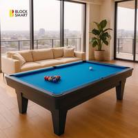 Table de billard sur mesure 8ft 9ft en bois massif 3 pièces avec plateau en ardoise verte de 25 mm, table de billard professionnelle commerciale BS-D8