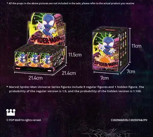 ป๊อปมาร์ทแท้แบบดั้งเดิมสำหรับมาร์เวลสไปเดอร์แมนข้ามชุดสไปเดอร์เวิร์ส PVC แอ็กชันฟิกเกอร์ตาบอดกล่องตกแต่งของขวัญ - Product Image 3