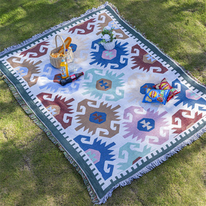 Multi-size Optional Moisture-proof Padded Cartoon Cotton <b>Outdoor</b> <b>Mat</b> Camping Picnic <b>Outdoor</b> Camping Woven Blanket Campus <b>Mat</b> - Product Image 5