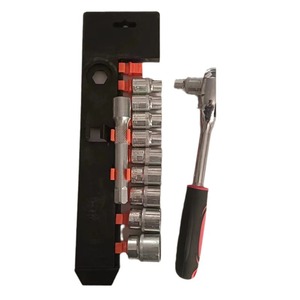 Kit de clés à douilles à cliquet 1/2 pouce, 12 pièces, douilles codées par couleur bleues avec barre d'extension, ensemble d'outils manuels pour réparation automobile - Product Image 5